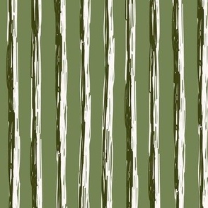 535 - $ Large scale forest green, sage green  and off white textured bark stripes for wallpaper, masculine apparel, curtains, gender neutral children's clothes