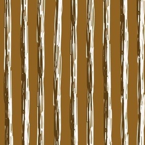 535 - Large scale warm brown and off white textured bark stripes for wallpaper, masculine apparel, curtains, gender neutral children's clothes