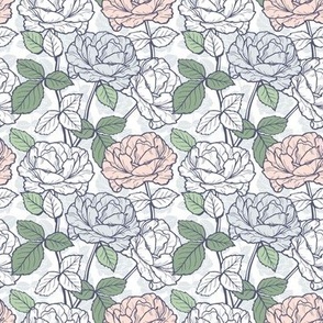 Roses - pastel colors