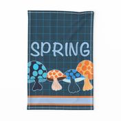 Spring mushroom towel