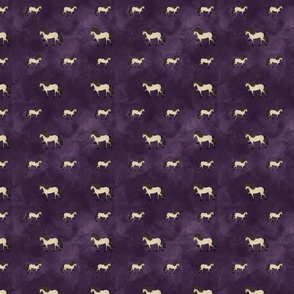 dun icelandic horse - purple batik
