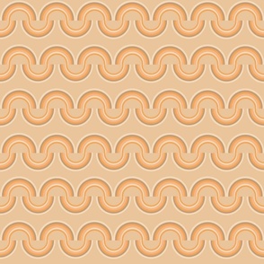Warm  Geometric Waves Retro- Soft Tan