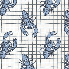 Lobster Grid_Small_Cerulean Blue-Moonlight Blue