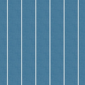 Classic Geometry - Stripes on Vintage Blue / Large