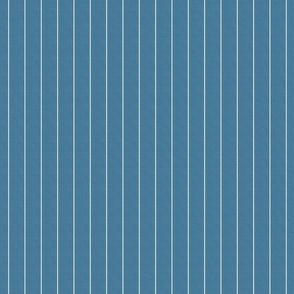 Classic Geometry - Stripes on Vintage Blue / Medium