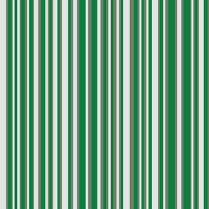Large - Froggy Vertical Barcode Stripes - Kelly Green - Grey - Khaki