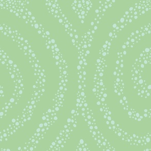 Large - Frog Spots - Pale Green on Celadon Green