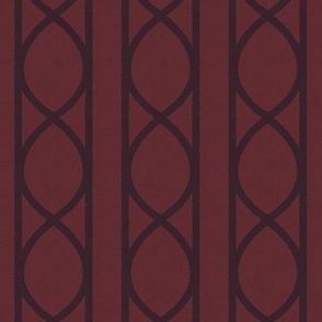 Burgundy Elegance and Navy Charm - Ogee Lattice Design on textured Wallpaper
