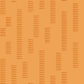 Blocks of hand-drawn horizontal strokes - orange