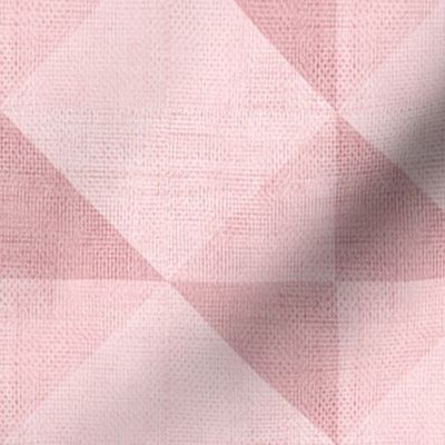 Diamond Geometric Canvas - soft pink 