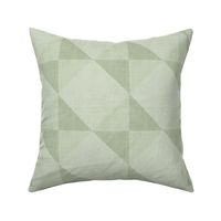 Diamond Geometric Canvas - neutral green 