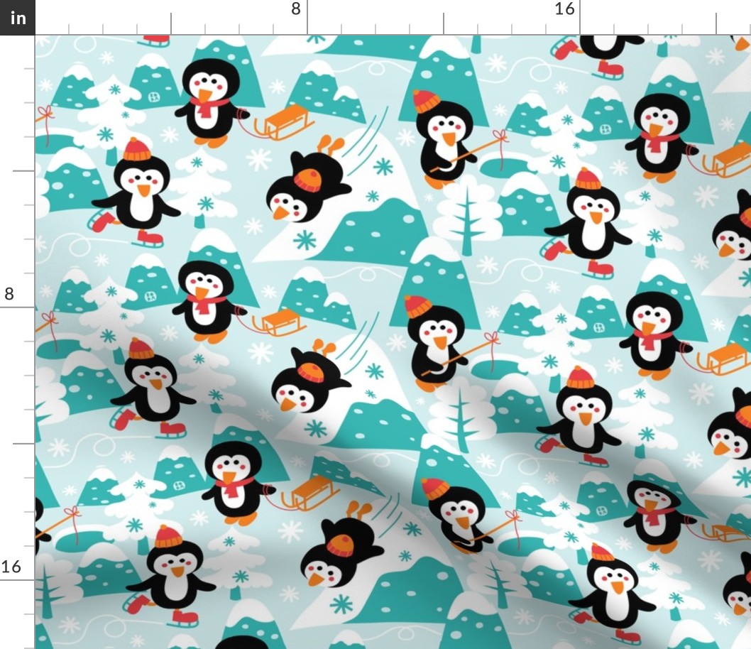 Let is snow in pinguin-land