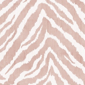 Textured Zebra In Dusty Pink