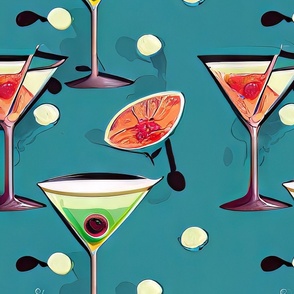 Abstract Retro Martini 