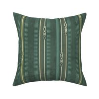  Heritage Revival Chic Stripes in Green Melange