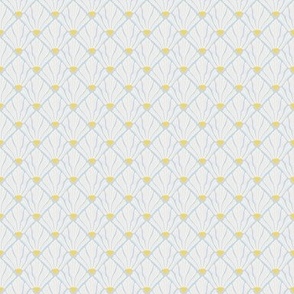 Aurelia - 3334 small // soft blue yellow creamy white