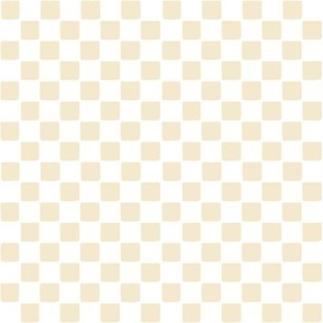 Small Simple Beige and White Checks