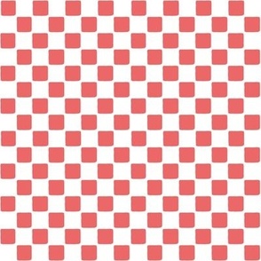 Small Simple Red and White Checks