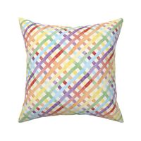 Rainbow Watercolor Plaid