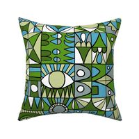 Geometric_Shapes_In_Green_Blue_Gray