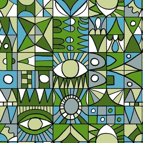 Geometric_Shapes_In_Green_Blue_Gray