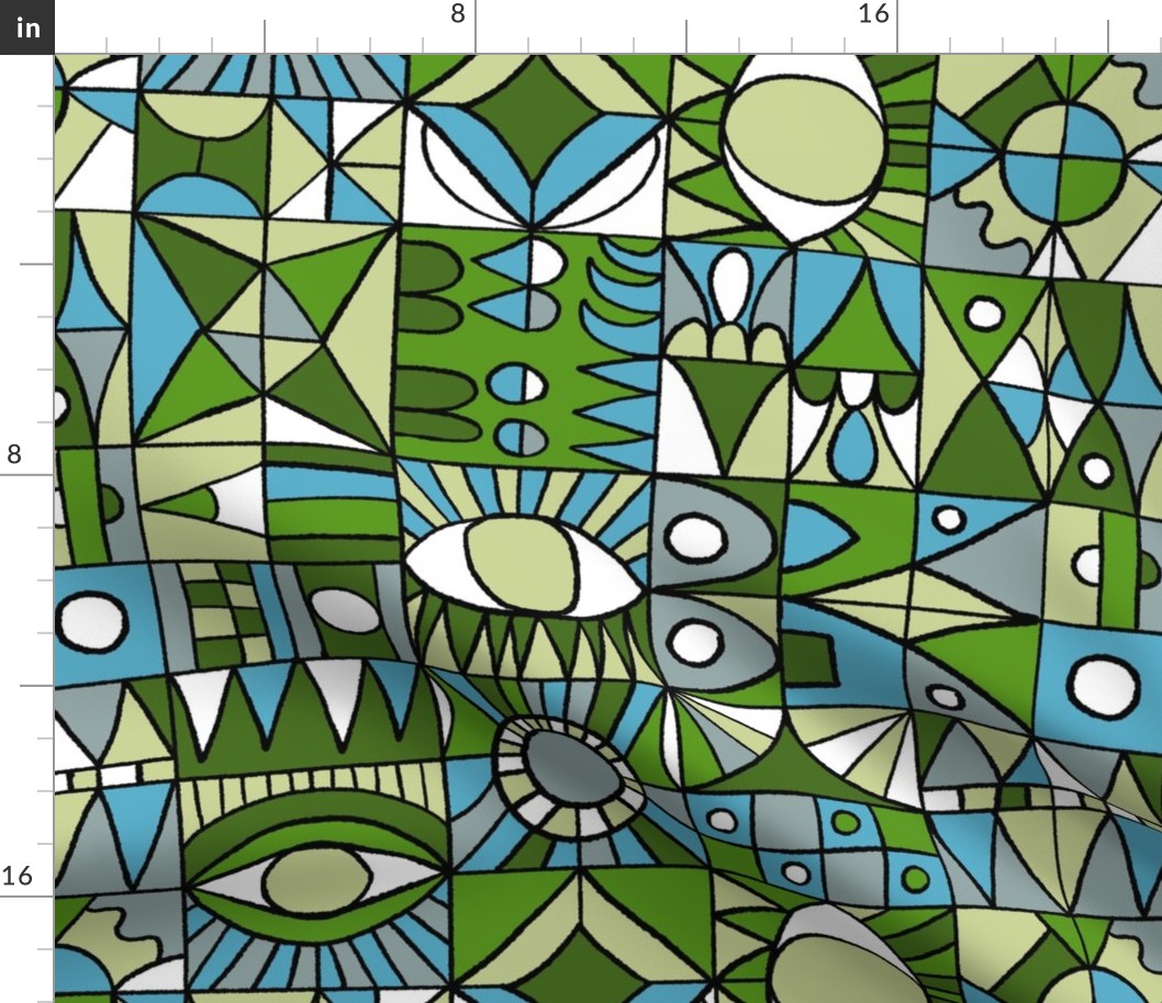 Geometric_Shapes_In_Green_Blue_Gray