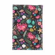 Tea Towel Dopamine Beach, Black