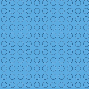 geometric minimal circle - sky blue