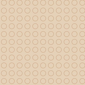 geometric minimal circle - beige
