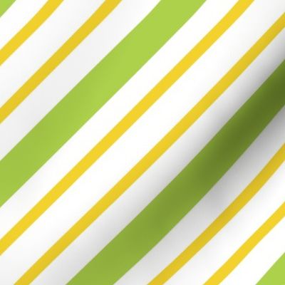 Diagonal Stripes Green Yellow, Large Scale