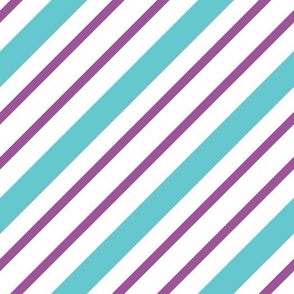 Diagonal Stripes Blue Purple, Large Scale