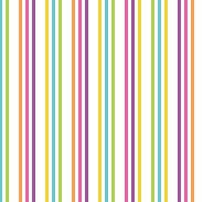 Colorful Rainbow Vertical Stripes, Large Scale
