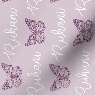 Rotated Ruhani: Better Together Font + Lilac Butterflies
