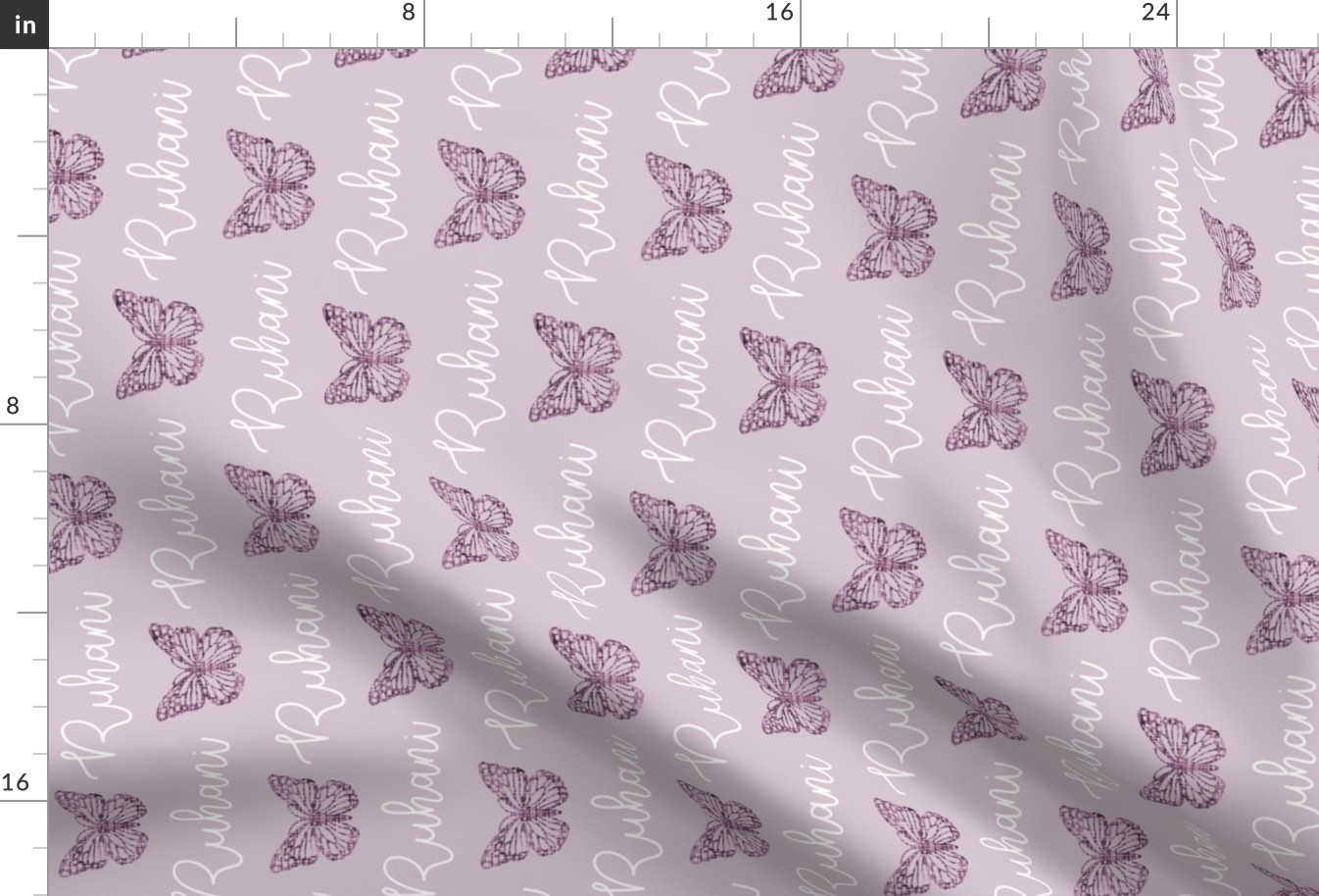 Rotated Ruhani: Better Together Font + Lilac Butterflies