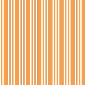 Vertical Stripes Orange, Large Scale