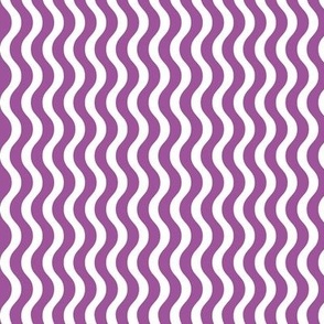 Purple Wavy Stripes, Large Scale