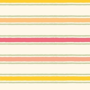 Fun Sketchy Stripe pink orange yellow ©Terri Conrad Designs