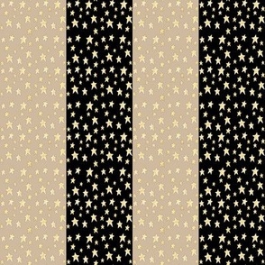 Stripes and Stars Cream  and Black 2 inch
