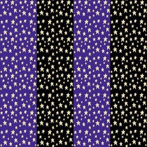 Stripes and Stars Purple and Black 2 inch stripes