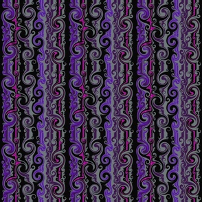 Swirl stripe purple small