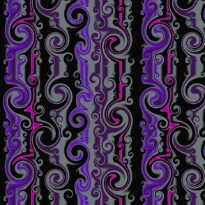 Swirl stripe purple