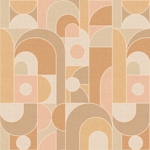 Abstract geometric shapes - neutral colors Med.