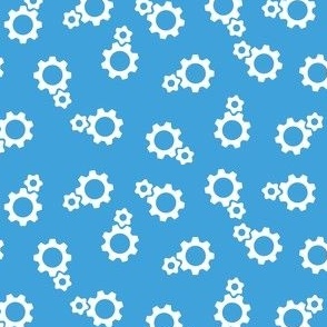 Gears in Summer Sky Blue