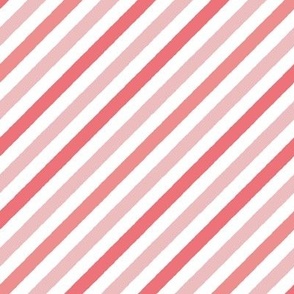 S / Peach Fuzz Painted Diagonal Stripes