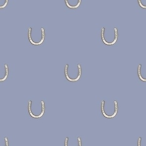 Lucky Horseshoe | Periwinkle | Equestrian