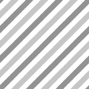 M /  Tonal Grey Diagonal Paint Stripes