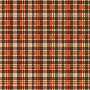 Rustic Distressed Plaid in Autumnal Hues