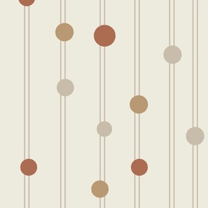  Warm Minimal - Dots and Texture Lines - Earthy Neutrals