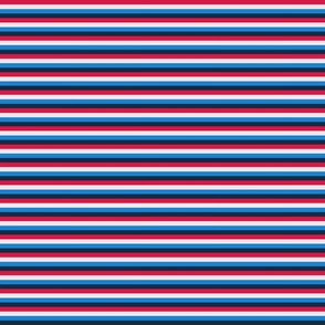 Red White and blue skinny stripe