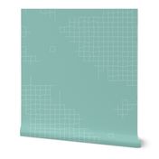 Barely There Random Grid Fragments Verdigris Green 